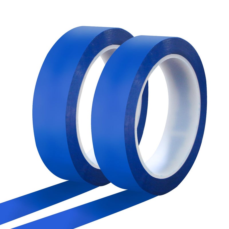 QIMAOO 2 Rolls 1" Whiteboard Tape Line 25mm Dry Erase Board Tape for Classroom, Pinstripe Tape for Art Graphic Chart Line Grid Marking, White Board Tape 216ft Per Roll - Image 1